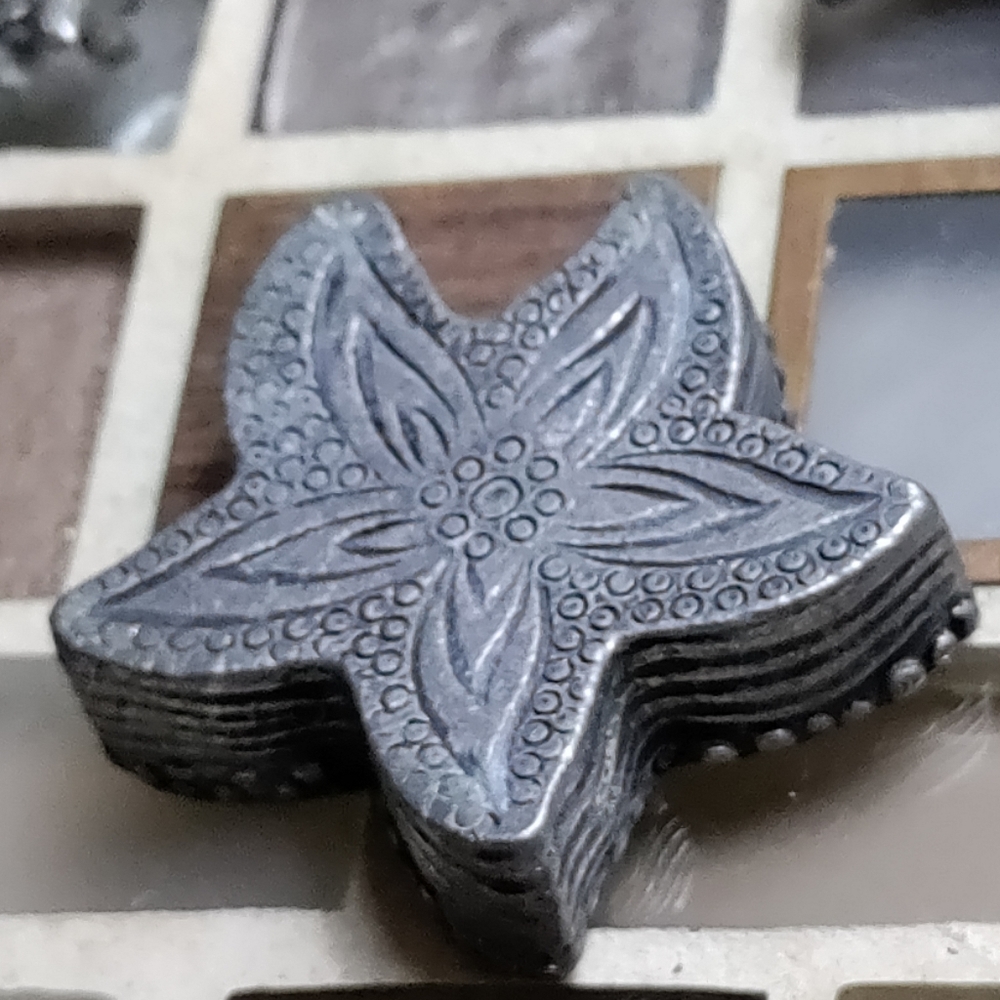 Vintage Torino Starfish Pewter Trinket/brooch/earrings set - Picture 12 of 12